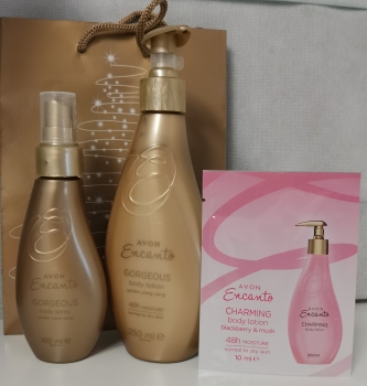 AVON Encanto GORGEOUS (2-tlg) Pflege-Set mit Körperspray & Körperlotion